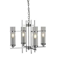 4 Lights Pendant in Chrome - Milco 4 Lights Pendant in Chrome - Milco