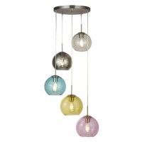 Multi-Coloured Ceiling Pendant with 5 Lights - Mardi Multi-Coloured Ceiling Pendant with 5 Lights - Mardi