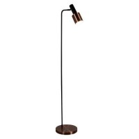Black Floor Lamp with Copper Shade Black Floor Lamp with Copper Shade