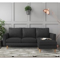 Brooke Dark Grey 3 Seater Corner Sofa - Right/Left Hand Chaise Brooke Dark Grey 3 Seater Corner Sofa - Right/Left Hand Chaise