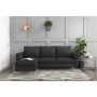 Brooke Dark Grey 3 Seater Corner Sofa - Right/Left Hand Chaise