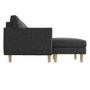 Brooke Dark Grey 3 Seater Corner Sofa - Right/Left Hand Chaise