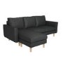 Brooke Dark Grey 3 Seater Corner Sofa - Right/Left Hand Chaise