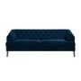 Chesterfield Sofa in Navy Blue Velvet - 3 Seater - Inez