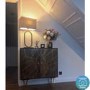 Sideboard in Dark Wood with Brass Inlay - Tahlia
