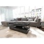 Tiffany Black High Gloss Rectangular Coffee Table with LED Lighting