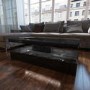 Tiffany Black High Gloss Rectangular Coffee Table with LED Lighting