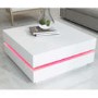 High Gloss White Coffee Table with LED Lighting - Tiffany Range