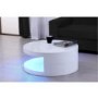 High Gloss Round White Coffee Table - Tiffany Range