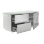UKCF Paris Gloss White and white TV Cabinet - Up to 42 Inch