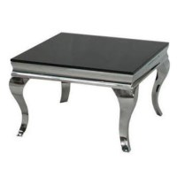 GRADE A1 - Wilkinson Furniture Louis End Table in Black GRADE A1 - Wilkinson Furniture Louis End Table in Black