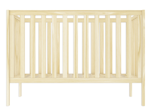 Orla & Isaac pine cot front view