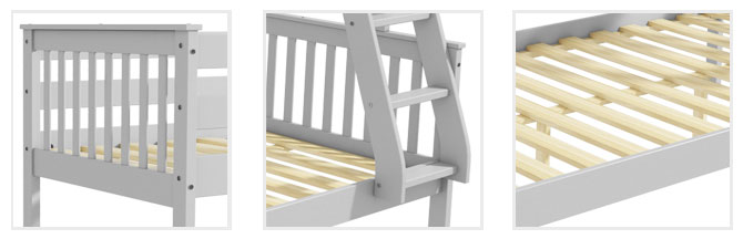 Oxford grey small double bunk detail