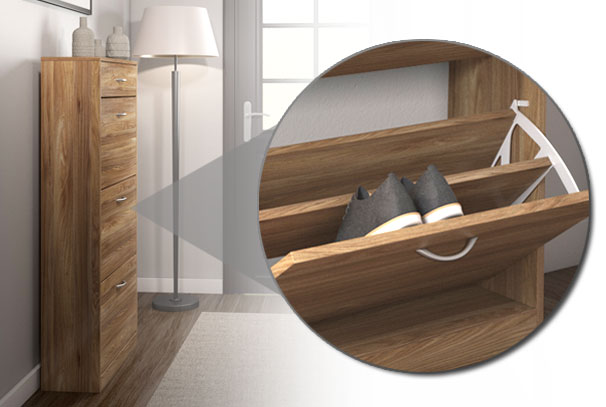 Torino shoe cabinet detail