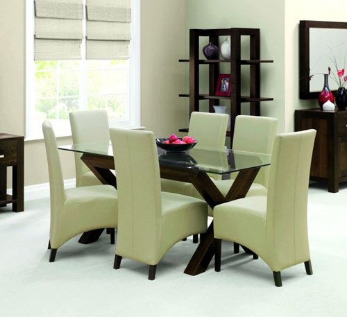 Lyon Walnut dining table roomset